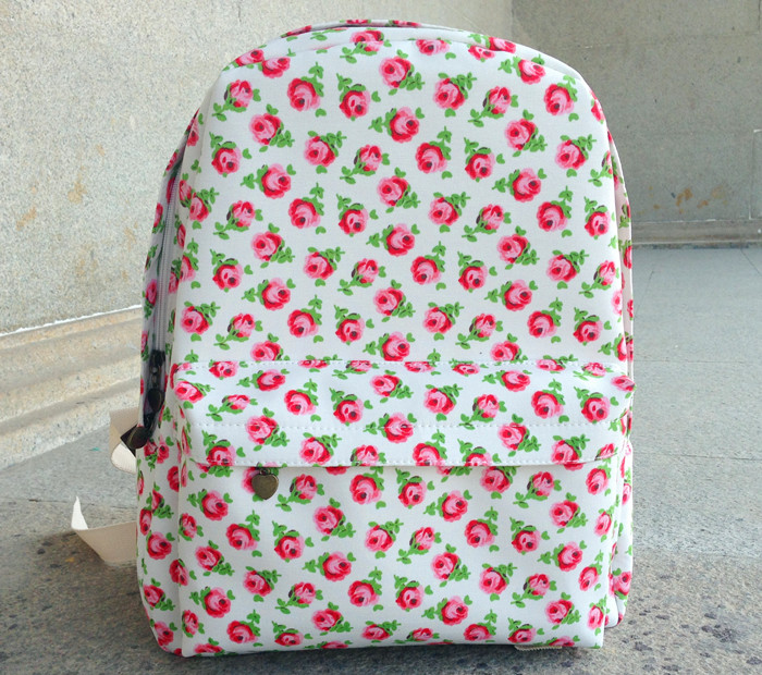 Rose Canvas Backpack on Luulla